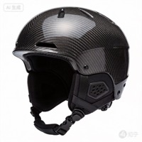 Coque de casque en fibre de carbone jacquard tissée, résistante à l'abrasion, 110 GSM, motif géométrique abstrait, légère, pour football/soccer