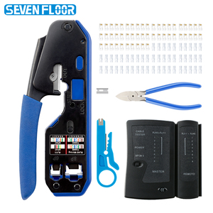 <span class=keywords><strong>RJ45</strong></span> réseau <span class=keywords><strong>pince</strong></span> à sertir câble télécom pièces Cat6 Cat5 RJ11 RJ12 connecteurs prises modulaires Clips métalliques - Product Image 2
