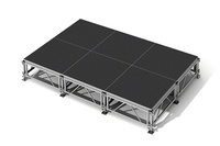 Scène portable en aluminium toutes saisons avec installation rapide pour mariages, concerts et DJ