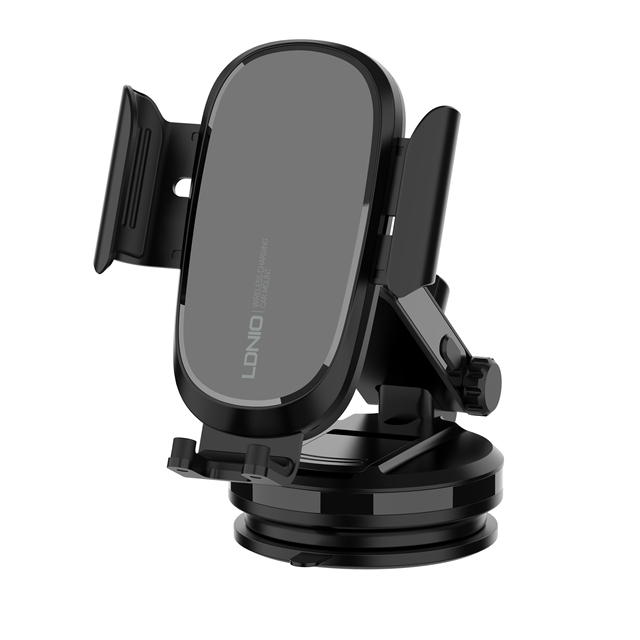 LDNIO MW21-1 15W Fast Charge Auto Clamping Wireless Car Charger Phone Holder Retractable Phone Holder for Mobile Phone