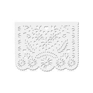 Guirnalda de Papel Picado Blanco de Plástico, Decoración Mexicana para Fiestas, Bodas, Día de <span class=keywords><strong>los</strong></span> Muertos, Restaurantes <span class=keywords><strong>Mexicanos</strong></span>, Celebraciones Festivas - Product Image 4