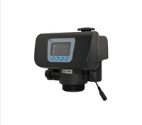 Vanne de contrôle électrique automatique pour adoucisseur d'eau Runxin 1'' F63B3 à disque céramique LED, personnalisable OEM, corps noir, débit normal 4 m³/h