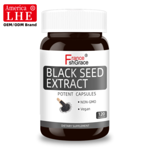 Fabricant en gros d'huile de graines noires Shecome pour le soutien immunitaire et digestif, 120 capsules d'extrait de graines noires - Product Image 1