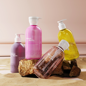 Emballage de shampooing Bouteille de lotion PETG en plastique de 450ml pour emballage de soins de la peau Extrémité ouverte facile avec pompe à bouchon à vis - Product Image 5