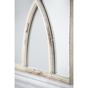 Rectangular Wooden <b>Wall</b> <b>Mirror</b> 16x23 In Distressed White Frame Vertical Or Horizontal Home Decor For Living Room <b>Set</b> - Product Image 6