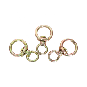 Sarı çinko kaplama 8-shape döner fırdöndüler halkalı anahtarlık bağlantı toka yüzük döner 7x9x25x10x104mm köpek inek at bahis Pet donanım - Product Image 3