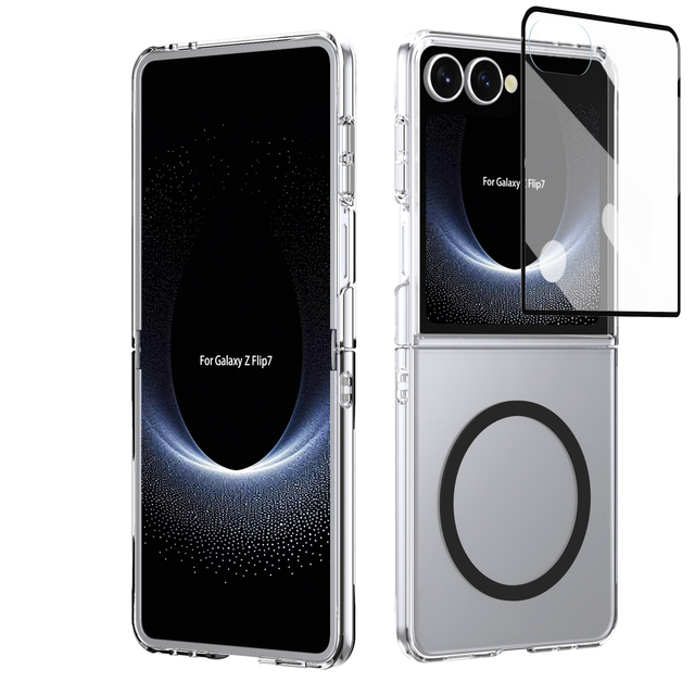 Ice Folding Magnetic Phone Case for Samsung  Z Flip 7 6 5 4 3Metal Buttons Glass Mobile Phone Cover for Galaxy Z Fold 7 6 5 4 3