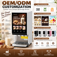 Distributeur de boissons instantanées commercial, machine à café et thé au lait multi-saveurs, distributeur automatique de boissons chaudes pour restaurant