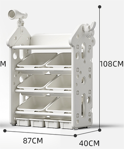 Armarios de Almacenamiento para Juguetes Infantiles, Armario de Gran Capacidad con Cajones de Plástico - Product Image 3