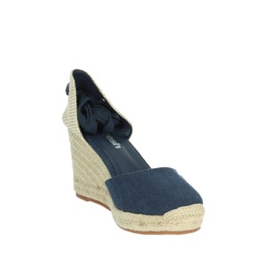 Espadrillas blu 170872 sandali con zeppa da donna - Product Image 5