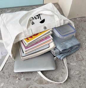 Sac fourre-tout en toile de coton imprimé personnalisé, 30-40 cm, sac de shopping rectangulaire en tissu - Product Image 3