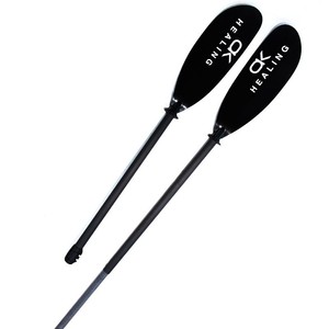 Pagaie de kayak pliable 2,1-3 m, noire, légère, en fibre de verre UD, pour lacs, rivières, usage récréatif - Product Image 4