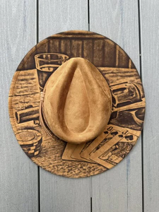 Sombreros Vaqueros de Ala Ancha para Hombre y Mujer, en Varios Colores y Estilos, Aptos para Pirograbado, Personalizados para Grabado Láser - Product Image 3