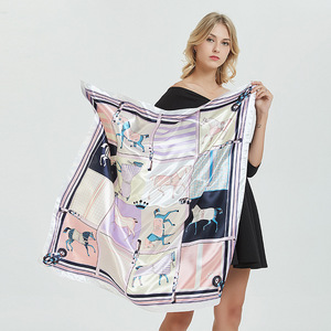 Pañuelo Instantáneo Turco para Mujer, Pañuelo Africano Personalizado, Pañuelo Hijab de Satén, Seda y Sarga 2020 - Product Image 4