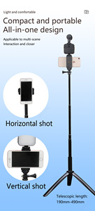 <span class=keywords><strong>Selfie</strong></span> nhiếp ảnh video cầm tay vlog đứng Tripod ổn định <span class=keywords><strong>Kit</strong></span> LED điền ánh sáng Microphone từ xa màn trập điện thoại máy ảnh ghi lại - Product Image 6