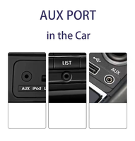 Câble audio tressé en nylon USB-C vers 3,5 mm pour voiture, adaptateur jack casque/cuffie