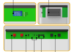 แบตเตอรี่พลังงานแสงอาทิตย์ 51.2V 30kWh 600Ah 48V 30kW แบตเตอรี่ลิเธียมไอออน 15kW 48V สำหรับระบบพลังงานแสงอาทิตย์ภายในบ้าน - Product Image 4
