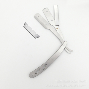 Лезвие из нержавеющей стали для парикмахерской бритвы с одним краем лезвия бритвы одноразовое половинное лезвие бритвы - Product Image 3