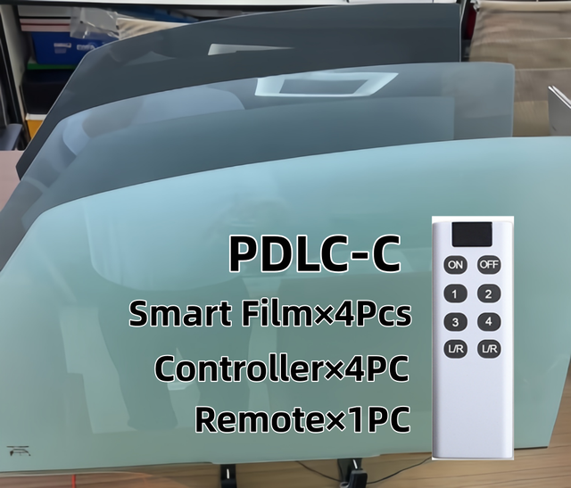 Smart PDLC Film Roll Black 0.45mm Color Changing UV Proof Infrared Proof Car Glass Tint Electric Car Film for Windows