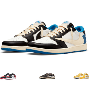 With Box Mens Air Jordan forcr 1 Low Basketball Shoes Travis Dark Mocha University Blue royal Nike Sports Sneakers Trainers