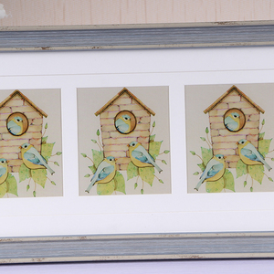 Cắt Dán Khung hình <span class=keywords><strong>3</strong></span> mở với đôi Mat khung cổ điển với nhiều khe ấp ủ kỷ niệm khung ảnh cho gia đình - Product Image 3