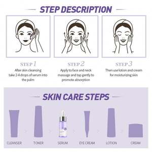 LAIKOU-extracto <span class=keywords><strong>de</strong></span> fruta <span class=keywords><strong>de</strong></span> arándano, hialuronato <span class=keywords><strong>de</strong></span> sodio, trembla, fuciforris, polisacárido para reducir las arrugas faciales, suero vegano suave - Product Image 4