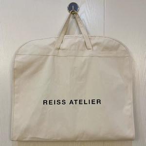 कस्टम लोगो सूट कवर कैनवास सफेद सूती कपड़े परिधान बैग - Product Image 4