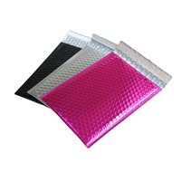 Bolsas de plástico para correo de burbujas autoadhesivas, de papel metálico sobre acolchado, muestra gratis, bolsa de burbujas recubierta de aluminio para mensajería
