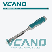 VCANO Ciseau confortable et durable, manche ergonomique antidérapant en plastique technique, corps en acier à haute teneur en carbone forgé intégré, noir