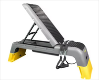 Plataforma de Step Aeróbico XL, Niveles de Ejercicio Ajustables, Altura Ajustable, Plataformas Apilables, Entrenamiento Físico, Stepper para Gimnasio en Casa, PP