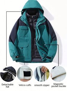 Design 3-In-1 <b>Jacket</b> Fashion Brand Windproof Waterproof Outdoor <b>Jackets</b> Mountaineering Clothing Removable Outdoor <b>Jackets</b> - Product Image 5