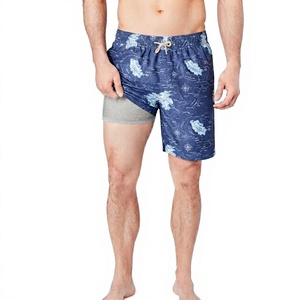 Shorts de sport décontractés 2-en-1 pour hommes à séchage rapide avec compression intégrée pour la course, le fitness et la gym – Vente en gros - Product Image 1