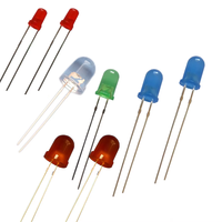 Vente en gros de lampes LED à signalisation 3 mm, diodes vertes diffusées pures 525 nm, emballage à trou, type ODM, garantie 3 ans, 3500K
