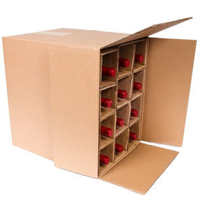 Scatole in Cartone Ondulato Riciclabile all'Ingrosso dalla Cina con Laminazione Opaca e Goffratura per Spedizione e Imballaggio di Vino, <span class=keywords><strong>Vodka</strong></span> e Bevande - Product Image 4