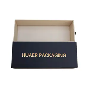 Nouveauté Vente en gros Petite boîte à tiroirs pour entreprise Vêtements Sous-vêtements Chaussettes Emballage Boîte cadeau de luxe avec logo personnalisé