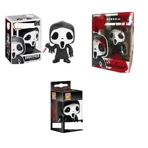 Funkos Pop Scream Ghostface PVC Artesanato Presente modelo Figuras de Ação crianças Brinquedos hobbies Bobble-cabeça