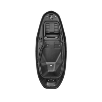 Siège de moto UHR150 étanche noir mat de luxe à deux niveaux, siège ergonomique pour moto pour une conduite améliorée