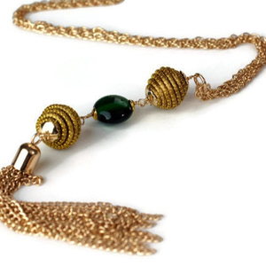 สร้อยคอแก้ว Murano พู่อินเทรนด์ - Product Image 1