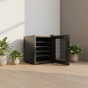 <span class=keywords><strong>Cave</strong></span> <span class=keywords><strong>à</strong></span> <span class=keywords><strong>vin</strong></span> <span class=keywords><strong>à</strong></span> zone unique, électrique, 20 bouteilles, prix bas, mini réfrigérateur, refroidisseur <span class=keywords><strong>à</strong></span> <span class=keywords><strong>vin</strong></span>, refroidisseur de boissons - Product Image 5