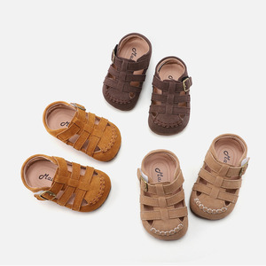 Nouveautés printemps - Chaussures en cuir pour tout-petits, sandales romaines pour garçons et filles de 10 mois à 3 ans - Product Image 6