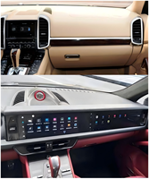 Lecteur Multimédia Radio Android Double Écran pour Porsche Cayenne 2010-2017, Système Intelligent CarPlay GPS 4G Moniteur de Voiture 360