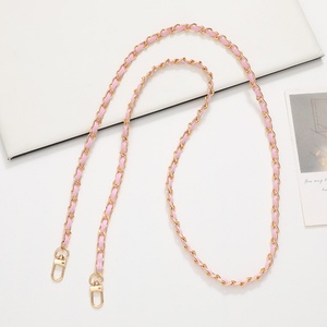 Sangle de téléphone en cuir PU de 60 cm de long pour sac à bandoulière, sac à main, chaîne métallique pour sacs à main, accessoires de bricolage pour femmes et filles - Product Image 6