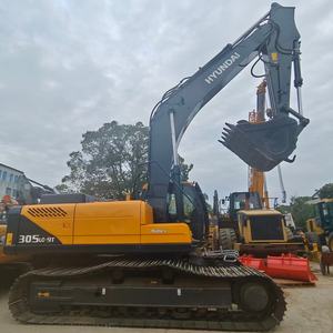 Performances opérationnelles stables, excavatrice Hyundai 305LC-9T d'occasion, 30 tonnes, 95% neuve, équipement d'origine, pompe PLC, moteur, boîte de vitesses - Product Image 4