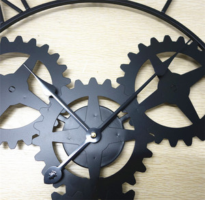 <span class=keywords><strong>Orologio</strong></span> <span class=keywords><strong>da</strong></span> <span class=keywords><strong>Parete</strong></span> Grande di Lusso Nero <span class=keywords><strong>da</strong></span> 27,5 Pollici <span class=keywords><strong>con</strong></span> <span class=keywords><strong>Ingranaggi</strong></span> in Metallo, <span class=keywords><strong>Orologio</strong></span> Artistico <span class=keywords><strong>da</strong></span> <span class=keywords><strong>Parete</strong></span> di Grandi Dimensioni 70cm, <span class=keywords><strong>Orologio</strong></span> Analogico per Soggiorno - Product Image 2