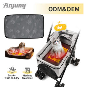 Coussin chauffant pour animaux de compagnie-3-Temp Oxford Tissu Chien Chat Tapis chauffant avec arrêt automatique Lit orthopédique étanche pour soulager la douleur arthritique - Product Image 5