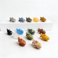 Ornement miniature en cristal sculpté en forme de requin pour cadeaux d'affaires et décorations de fêtes - Vente en gros