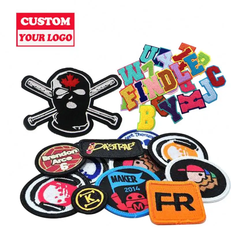 Wholesale Cheap Custom Sublimation Patches Garment Clothing Custom Patches Embroidered With Your Logo