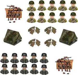 Dünya savaşı II askeri yapı taşları silah silahlı asker çocuk araya yapı taşları