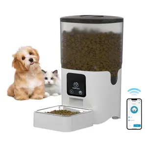 6L Automatischer Tierfutter automat Smart Pet Feed Dispenser mit APP-Steuerung mit abnehmbarem Futter Geeignet für Katzen und Hunde Pet Feeder