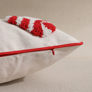Fundas De Almohada navideñas 2024 al por mayor fundas de <span class=keywords><strong>cojines</strong></span> <span class=keywords><strong>navideños</strong></span> minimalistas modernas fundas de almohada navideñas de felpa 3D Decoración - Product Image 4